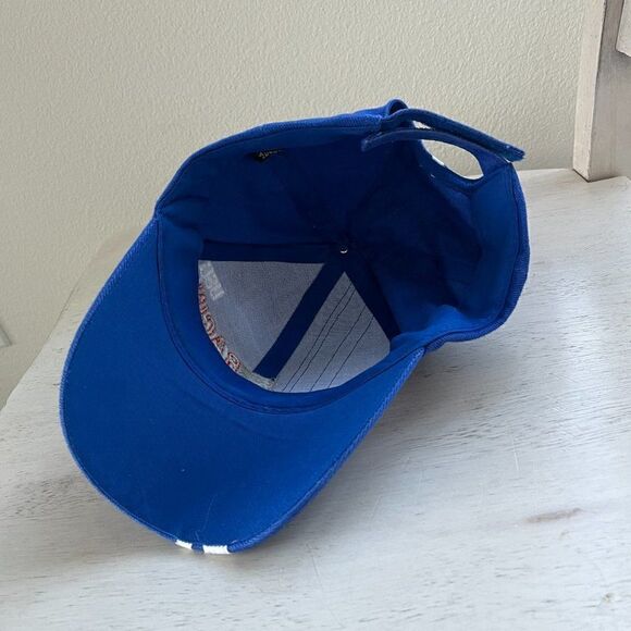 Nascar USG Racing Snapback Hat Cap Dad Men Gift Blue White Stripe - Picture 12 of 12